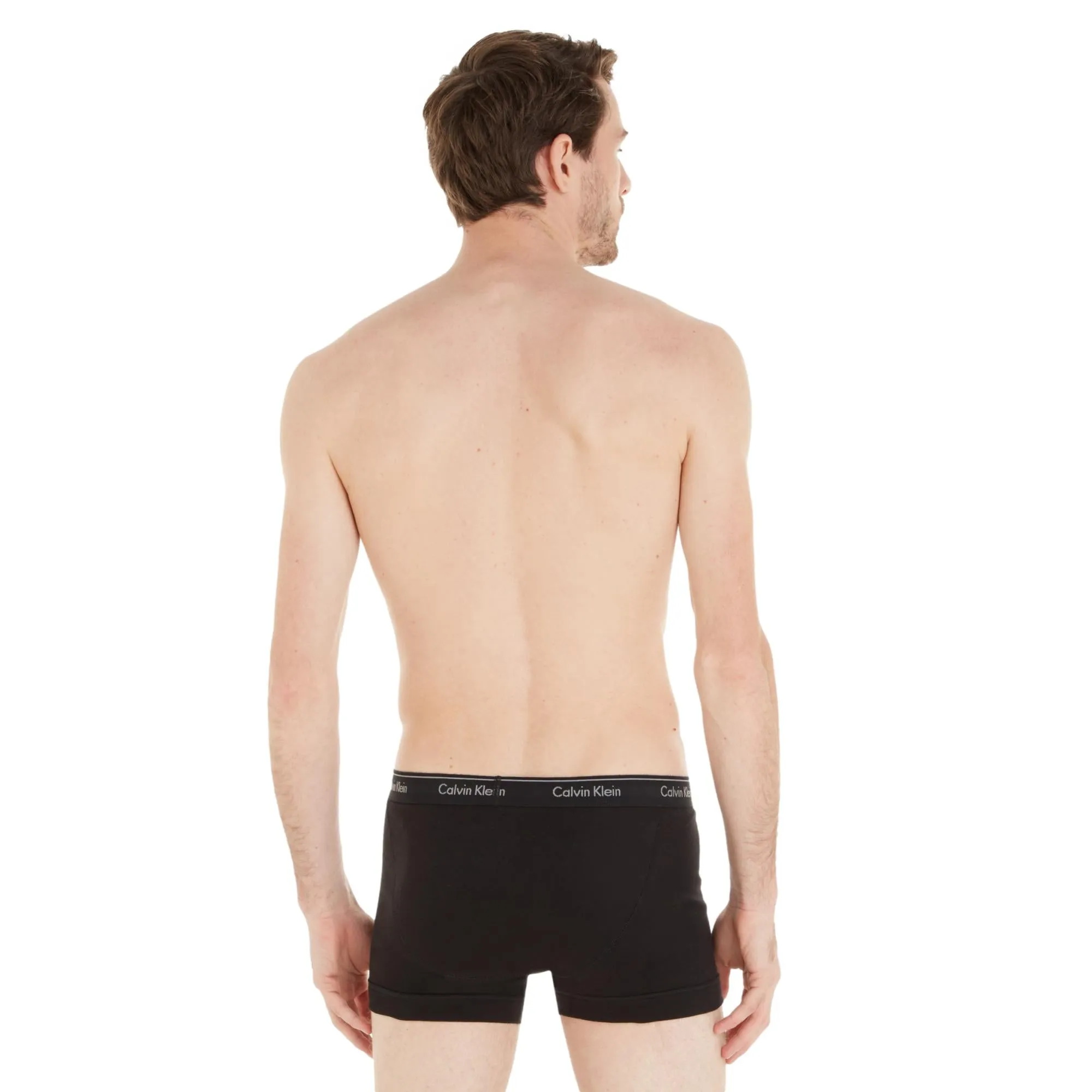 Calvin Klein Cotton Classics Trunks 3 Pack - Black / White / Grey