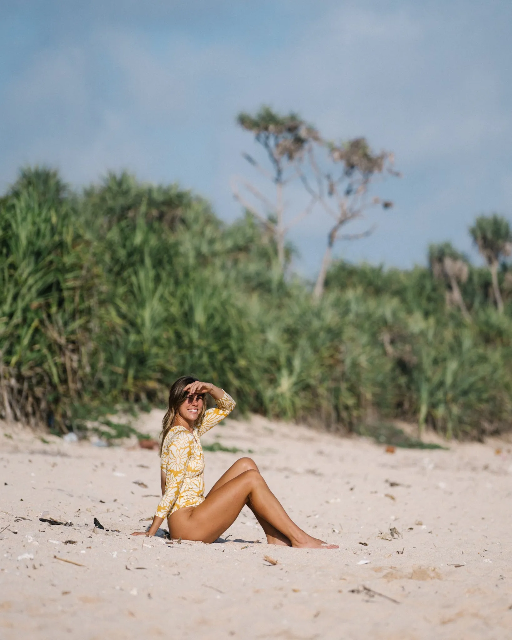 Classic Long-Sleeve Surf Suit in Sun Kissed