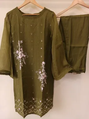 Seaweed Green Tunic Set