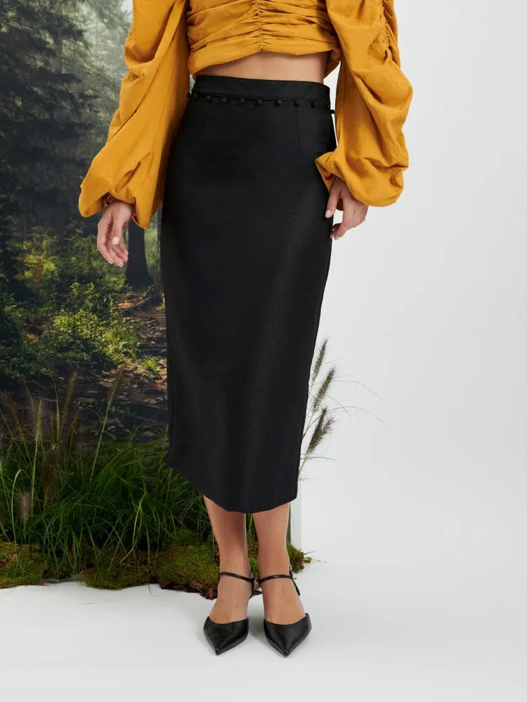 Tabitha Button Up Midi Skirt