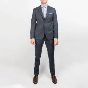 Windowpane Check Peak Lapel Suit